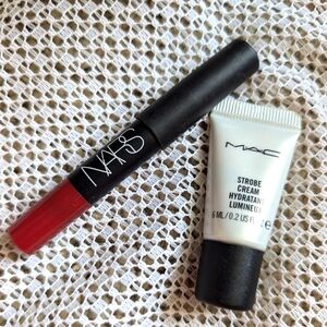 NARS Cruella Lip Pencil MAC Strobe Hydrant Bundle